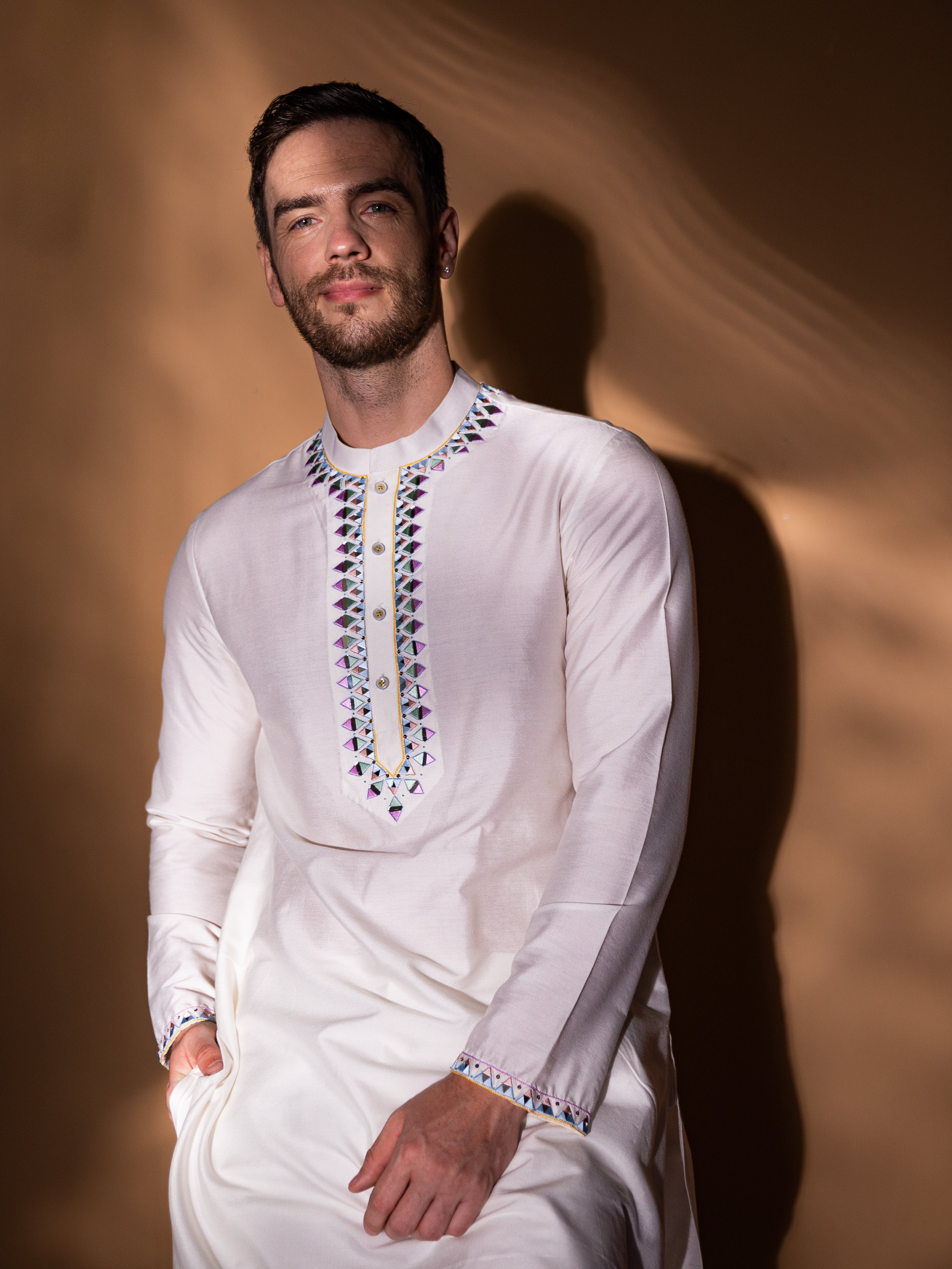 Darpan Ivory Kurta