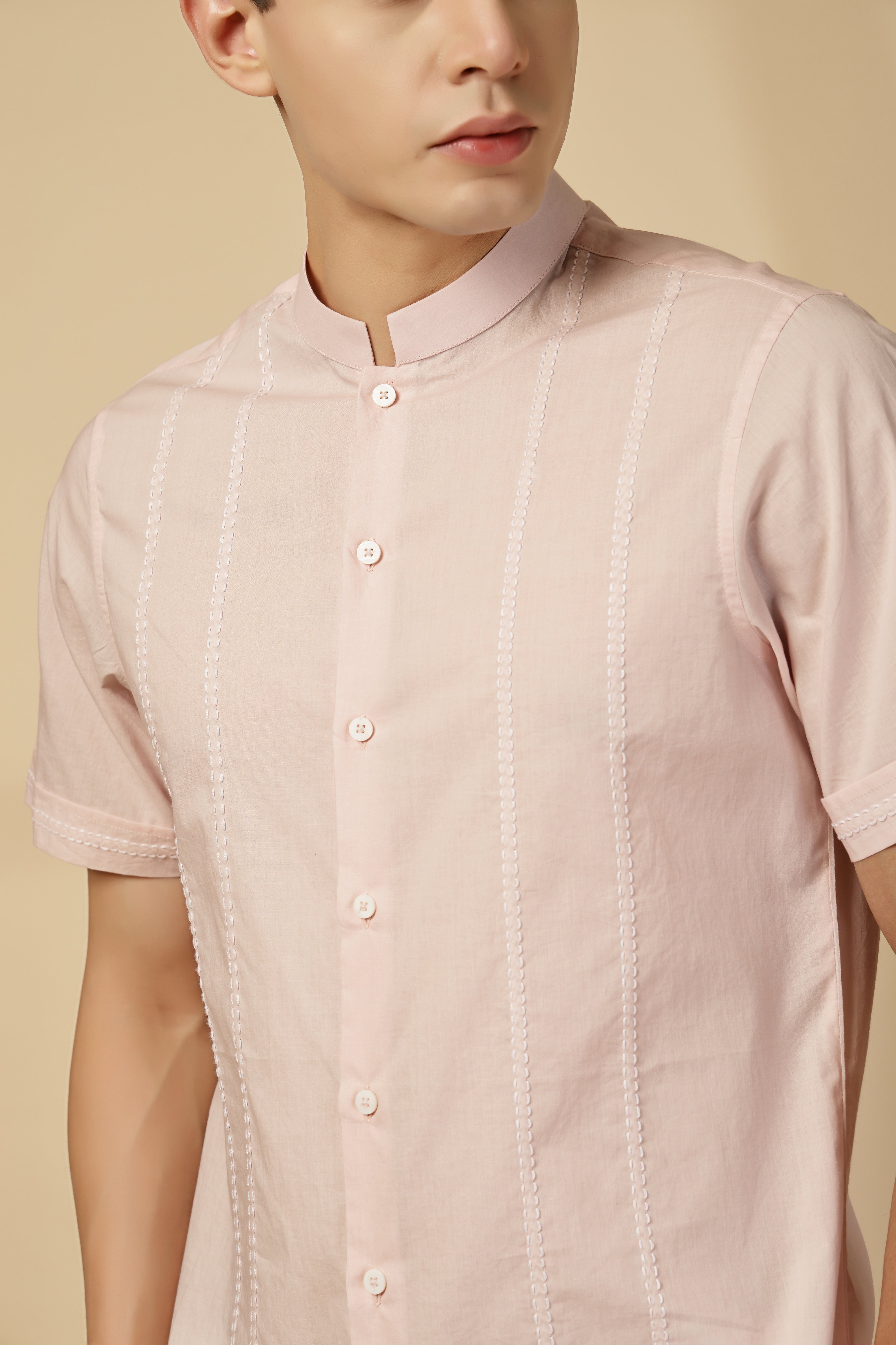 Pink Half Sleeve Shirt