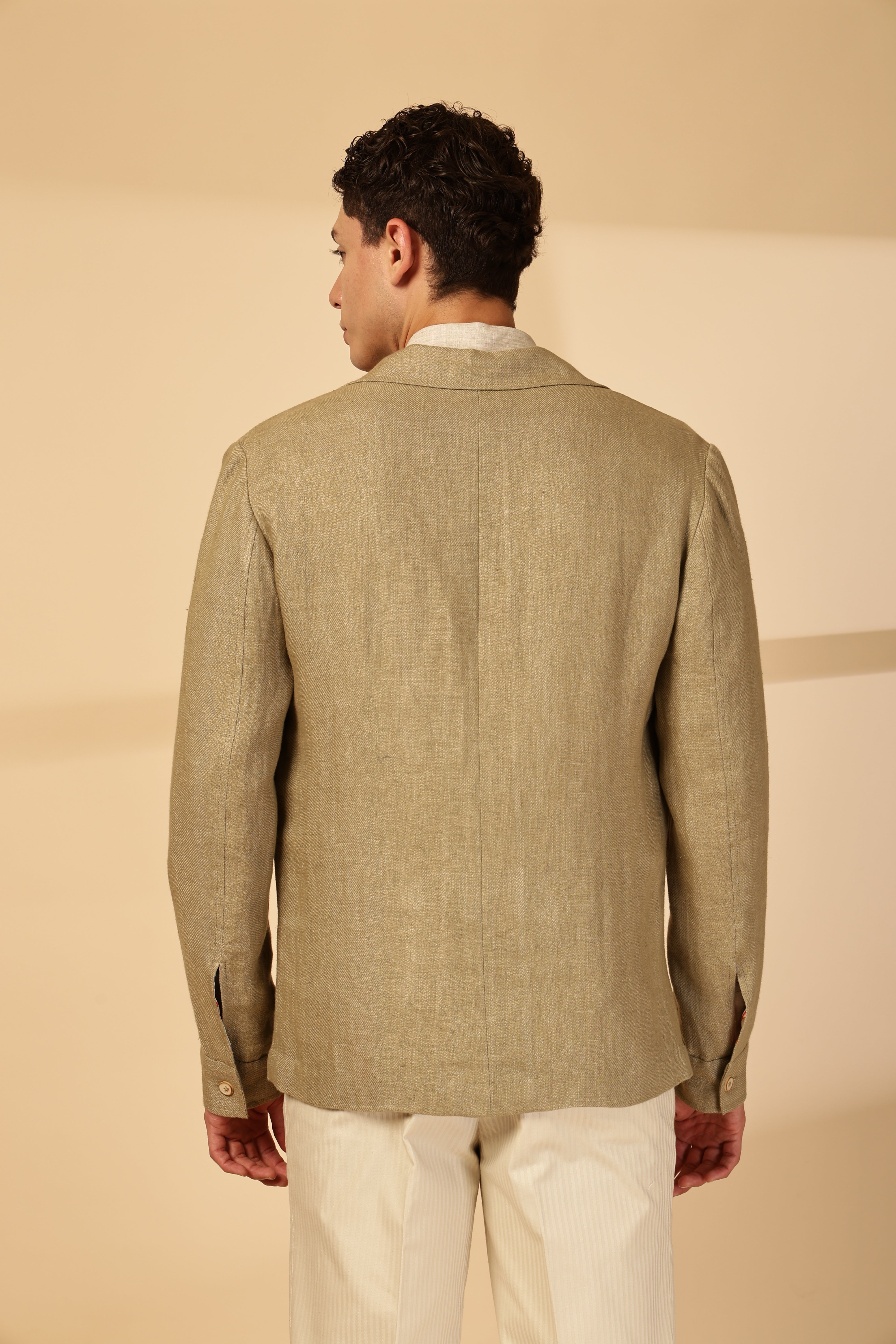 Olive Linen Shacket