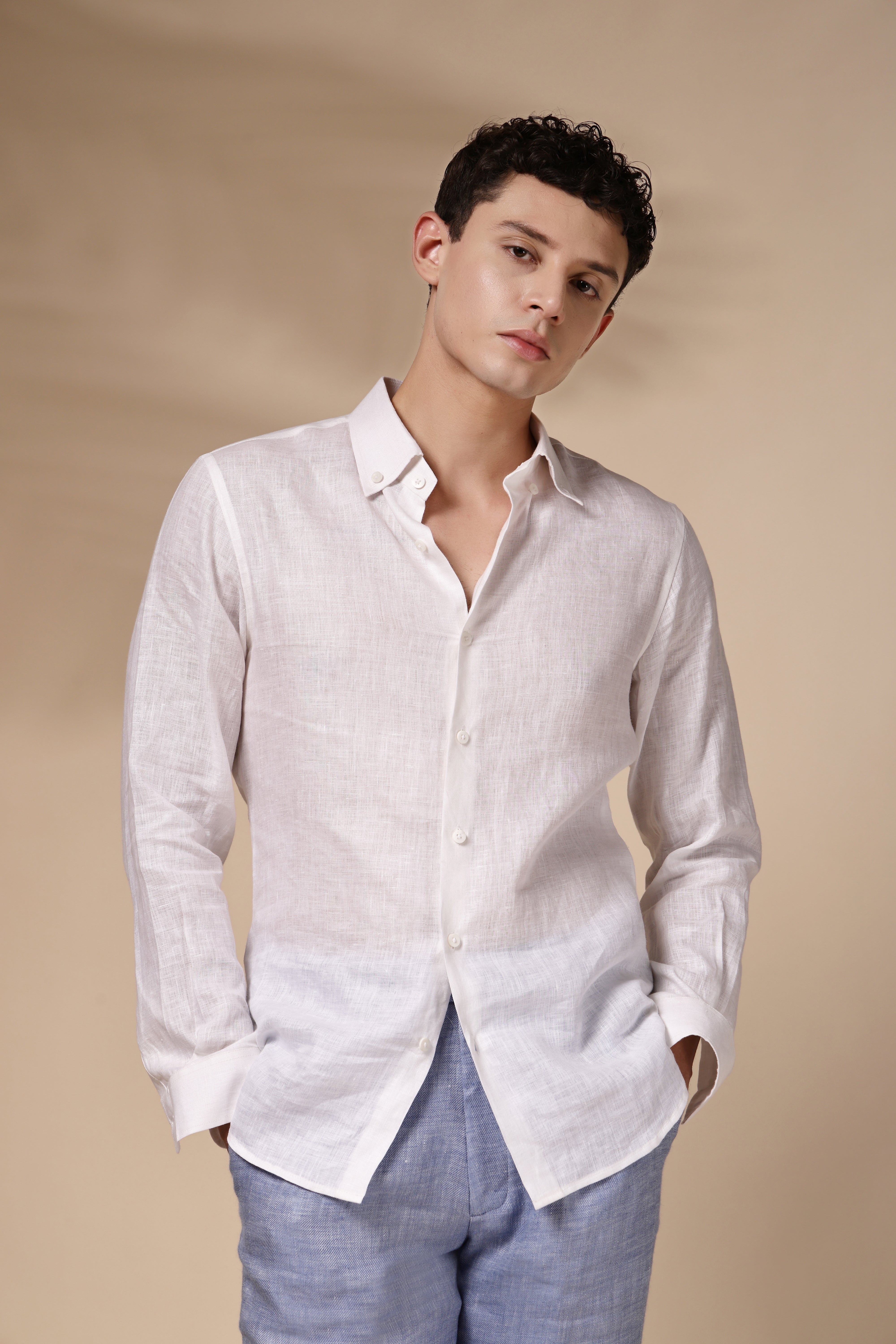 White Linen Shirt