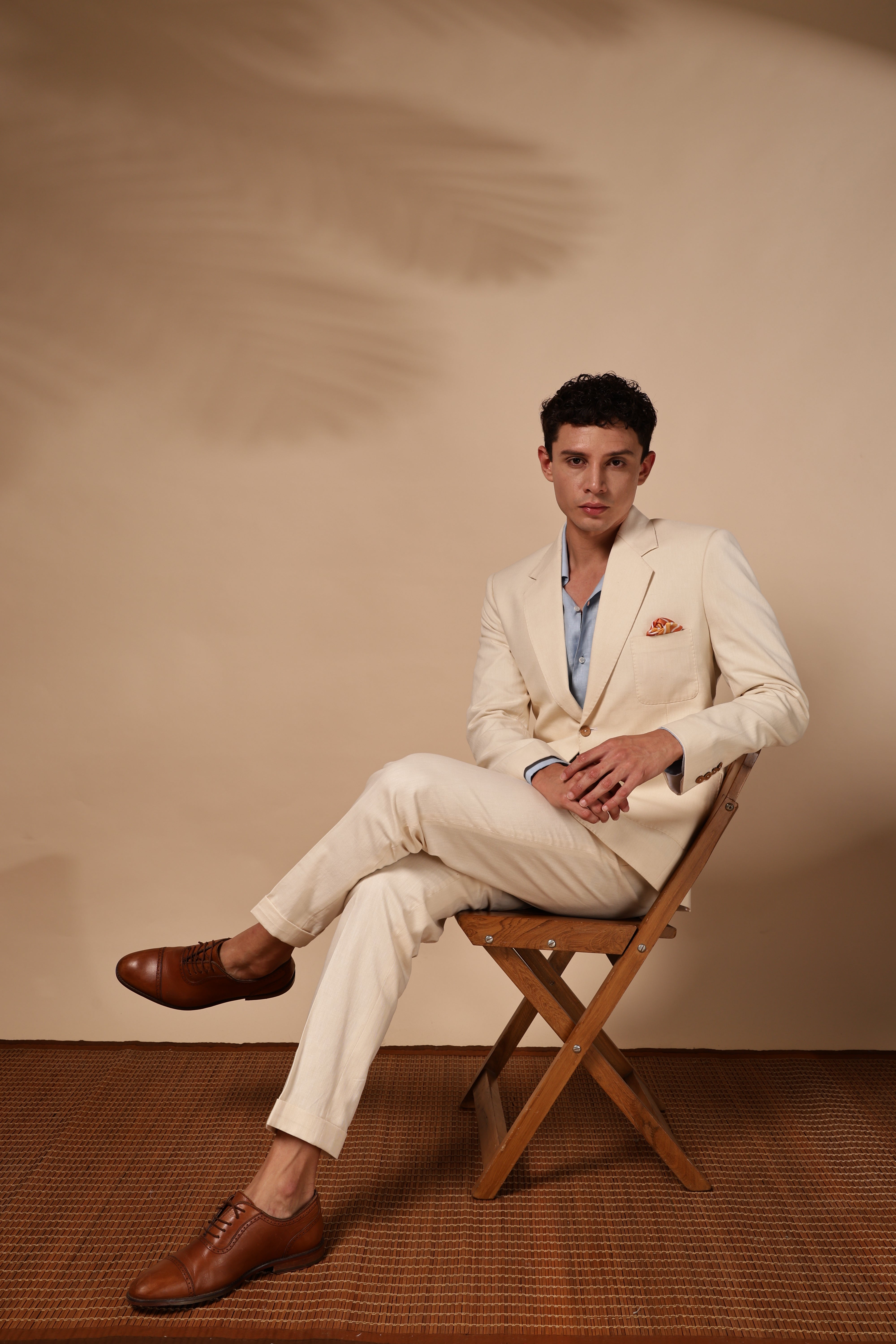 Ivory Linen Atelier Suit