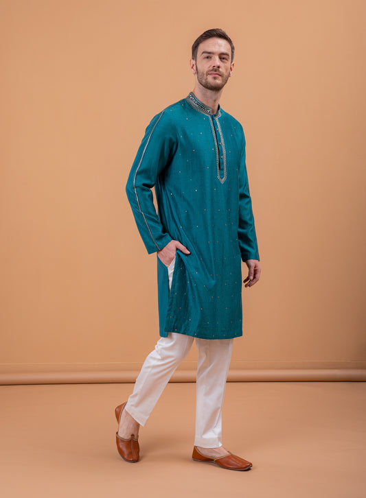 Teal Green Kurta