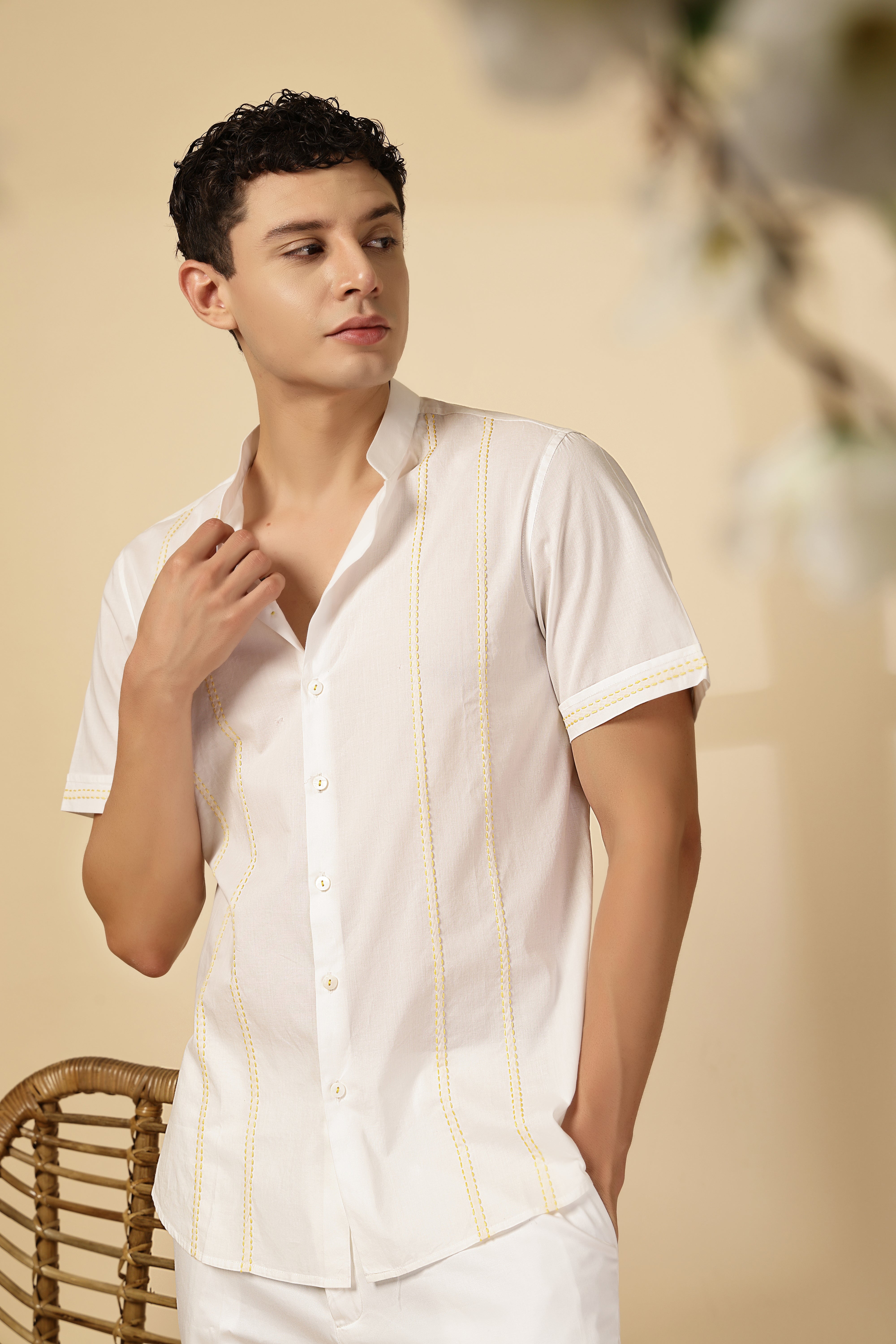 Yellow Half Sleeve Shirt