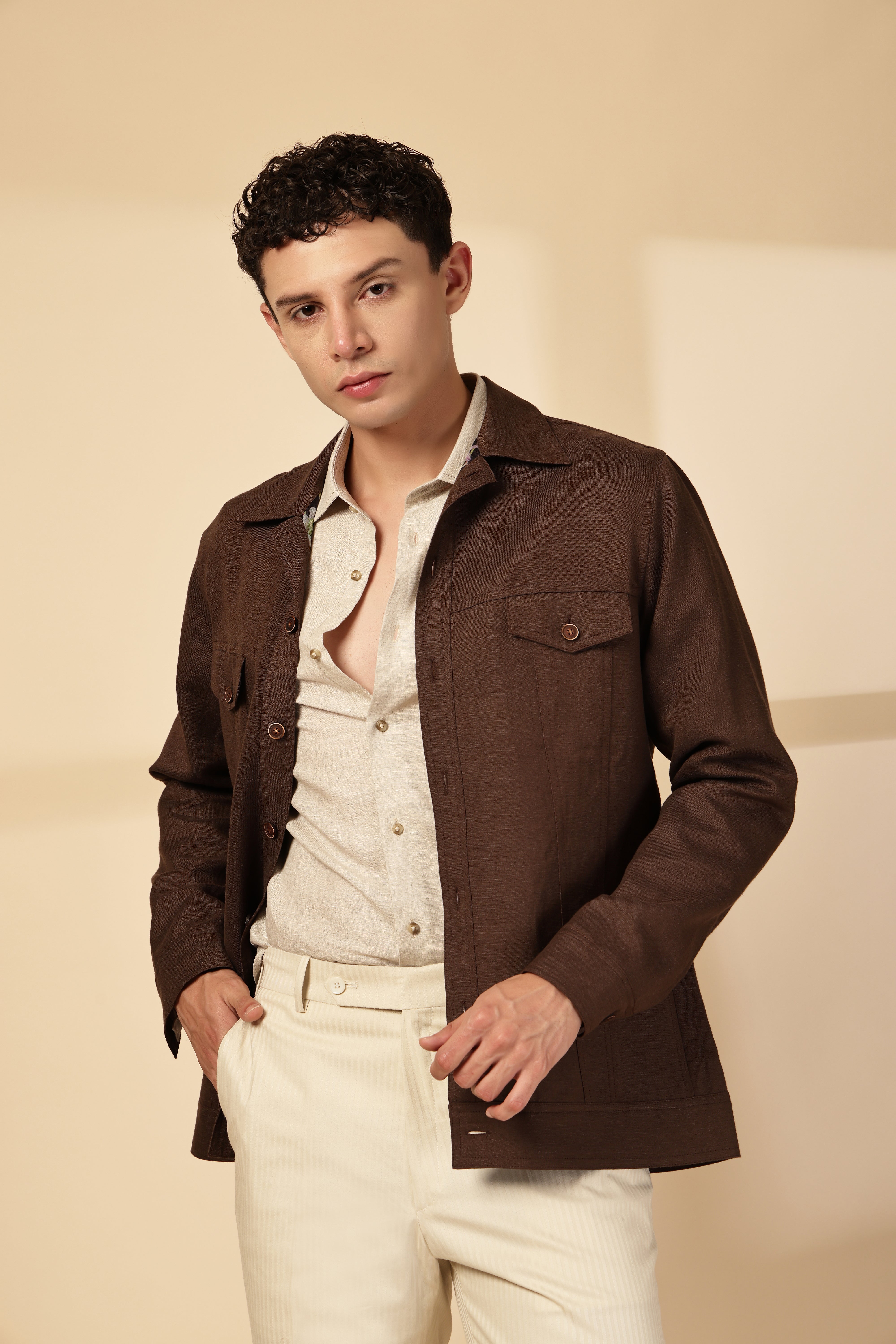 Brown Shacket