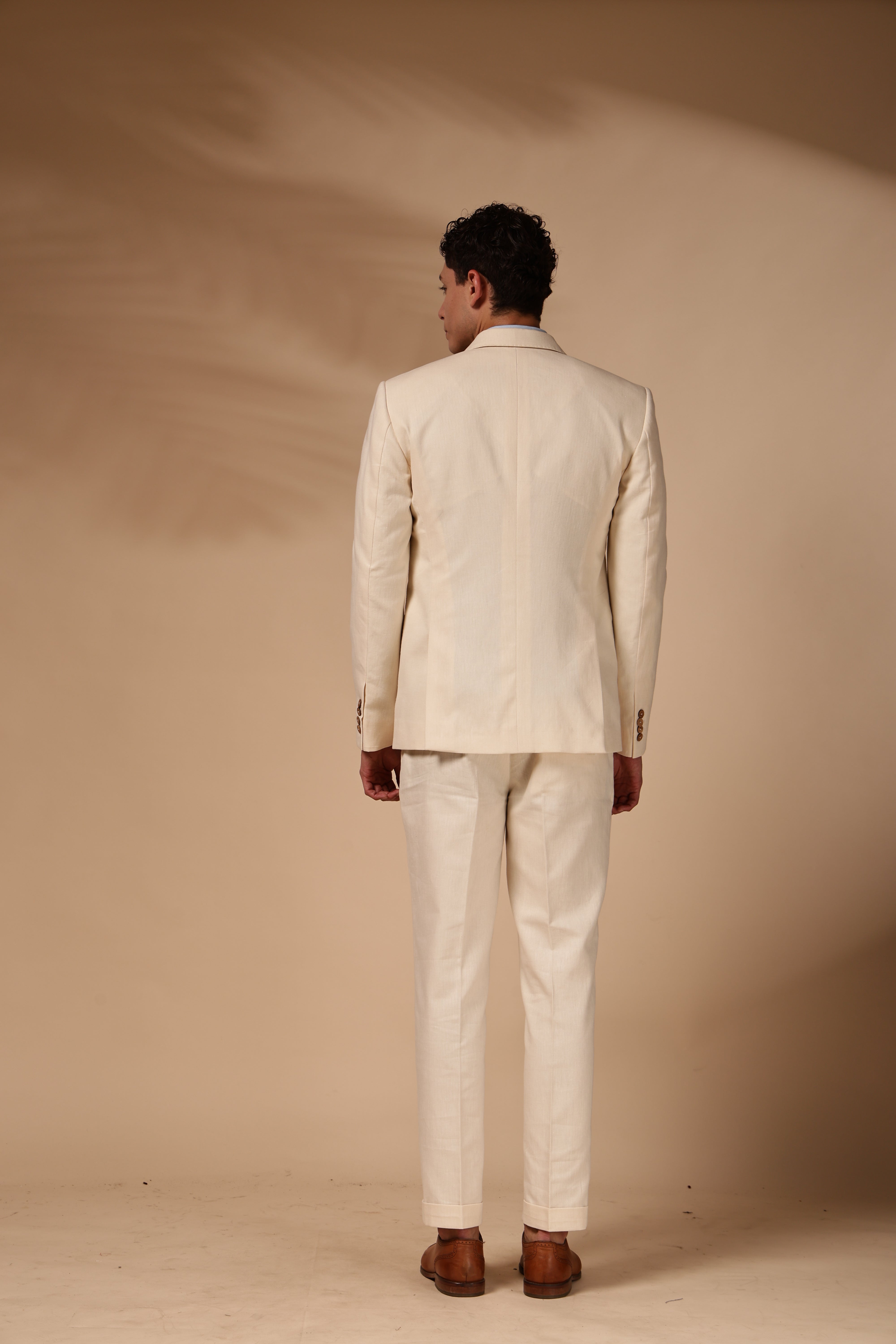 Ivory Linen Atelier Suit